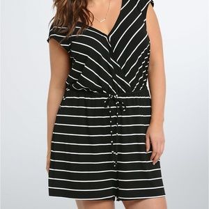 Torrid 00 Striped Jersey Romper